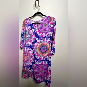 Lilly Pulitzer Bay Dress, Play That Trunky Music, S